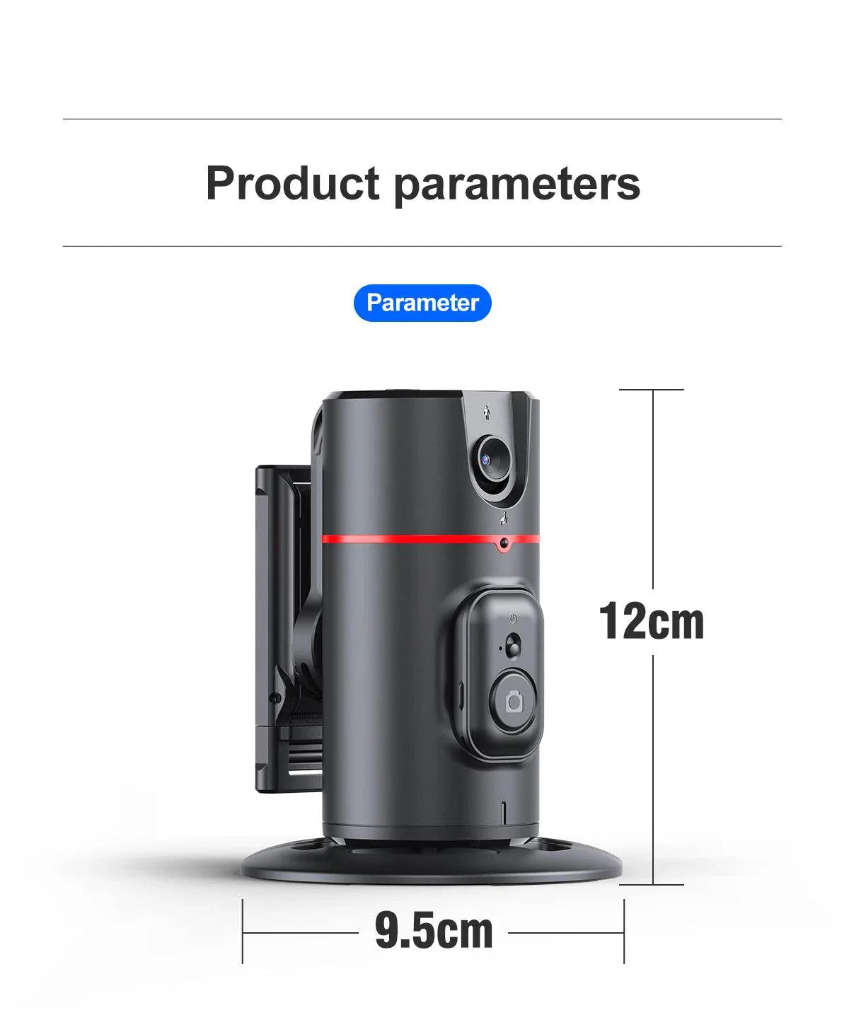 Selfieshow P02 Gimbal 360 Rotation AI Tracking Stabilizer