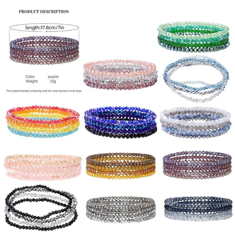 Vibranting Beaded Bracelet Set for Trendy Women Fashion