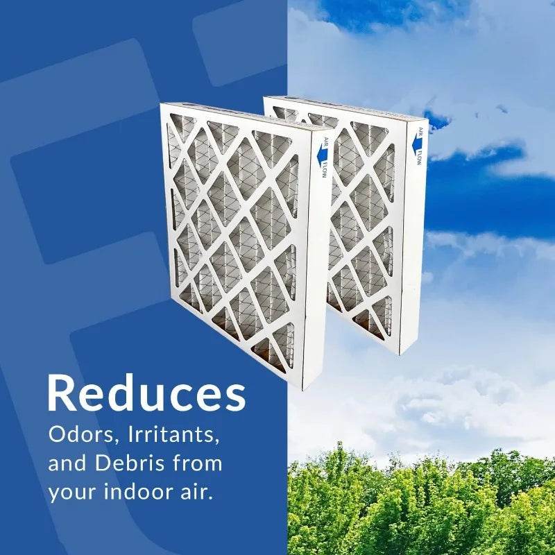 14x25x2 Pleated Air Filter Merv 11, 6 Pack Made in USA