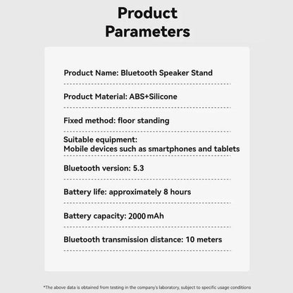 Wireless Speaker with Colorful Ambient Light and Phone Holder