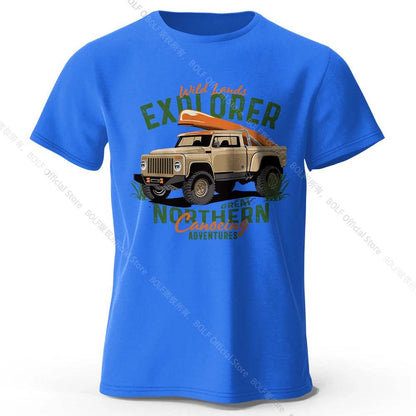 Military Off-Road Unisex WWII Jeep Graphic T-Shirt 100% Cotton