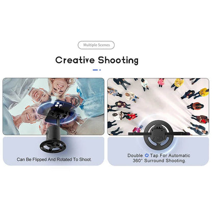 360-Degree Follow-Up Gimbal Stabilizer With AI Face Tracking