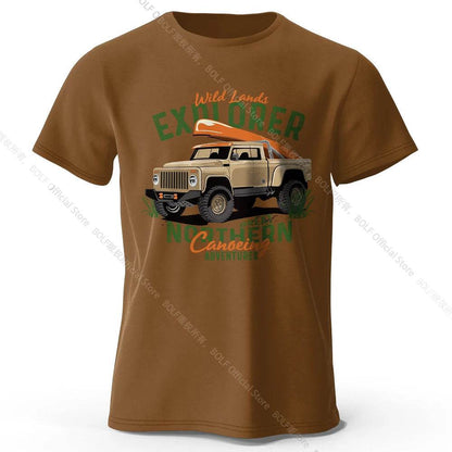 Military Off-Road Unisex WWII Jeep Graphic T-Shirt 100% Cotton
