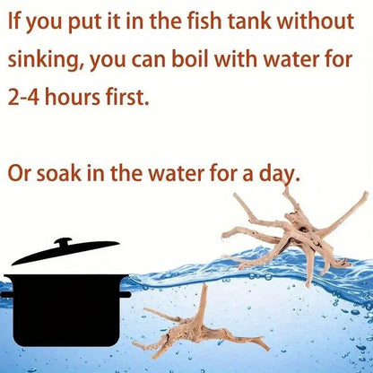 5-10CM Small Natural Tree Trunk Aquarium Decoration Ornament