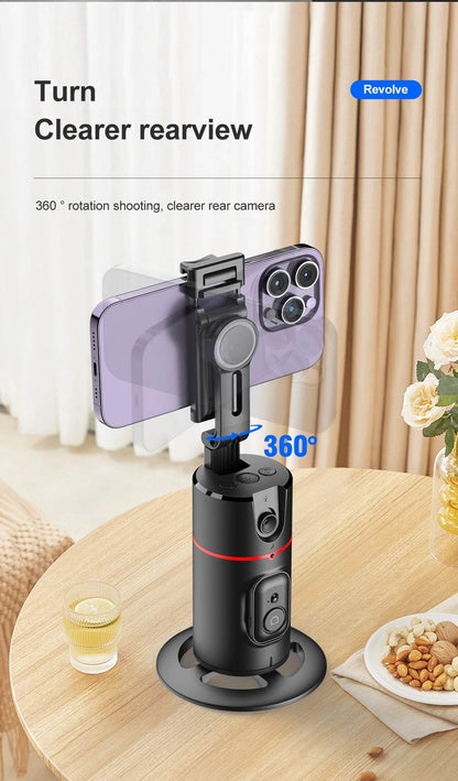 Selfieshow P02 Gimbal 360 Rotation AI Tracking Stabilizer