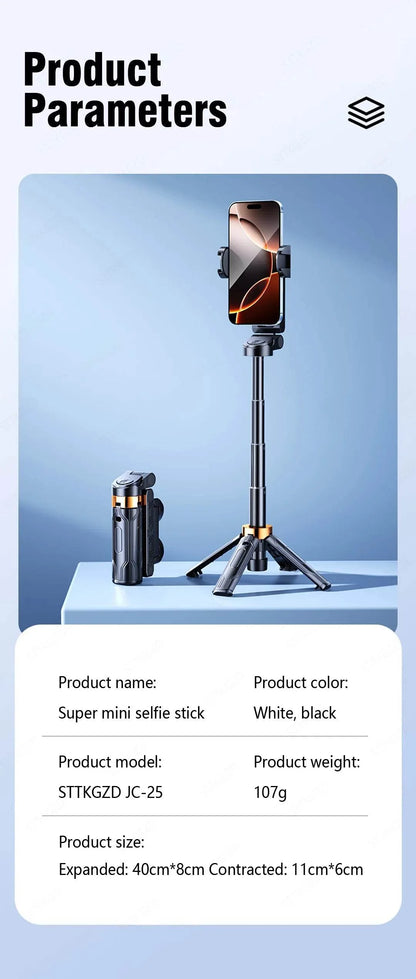 Super Mini Selfie Stick Bluetooth Remote Phone Holder Aid