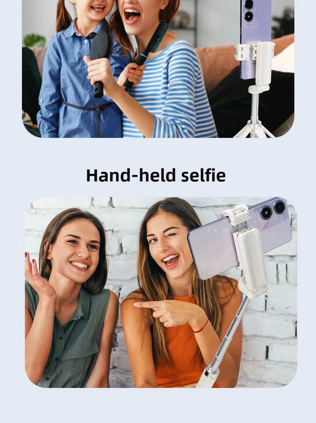 Super Mini Selfie Stick Bluetooth Remote Phone Holder Aid