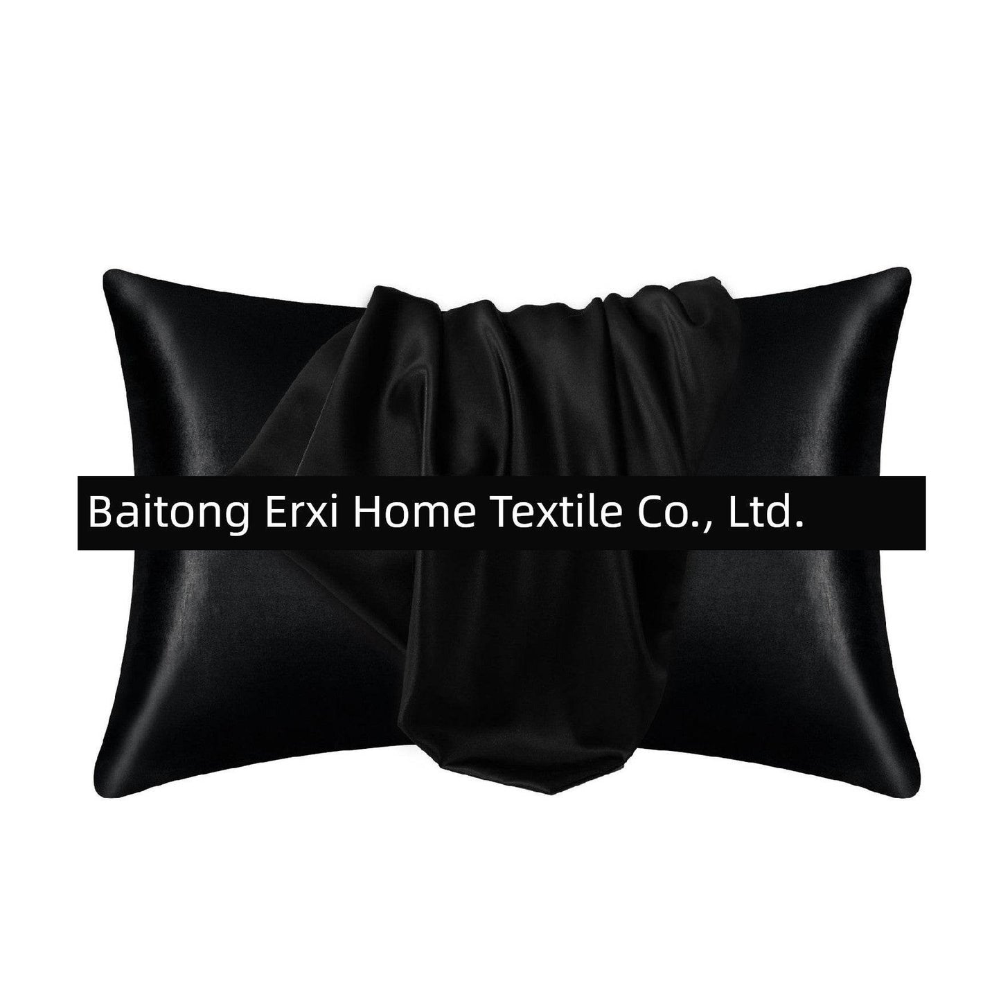 Cross-Border Foreign Trade Pure Color Silk Pillowcase Set