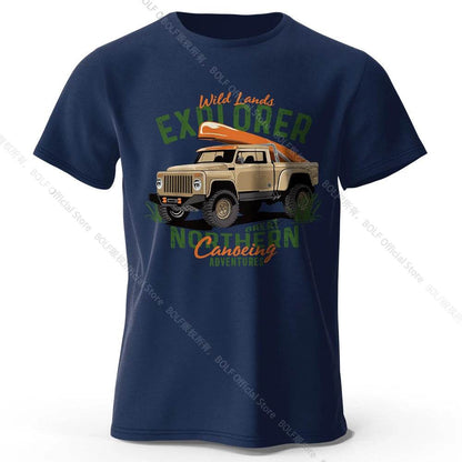 Military Off-Road Unisex WWII Jeep Graphic T-Shirt 100% Cotton