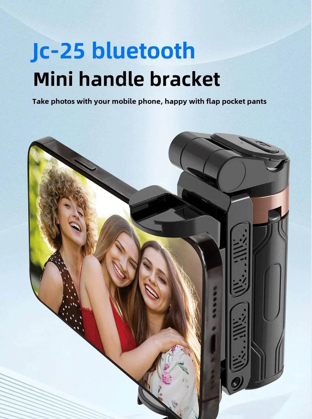 Super Mini Selfie Stick Bluetooth Remote Phone Holder Aid