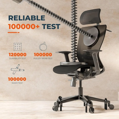 Ergochair Pro Ergonomic Office Chair, Swivel Computer Chair, Home Office Desk Chairs， with Lumbar Support/2D Headrest/300Lbs Hea