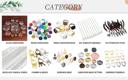 200pcs/Lot Metal DIY Jewelry Findings Jump Rings & Split Rings