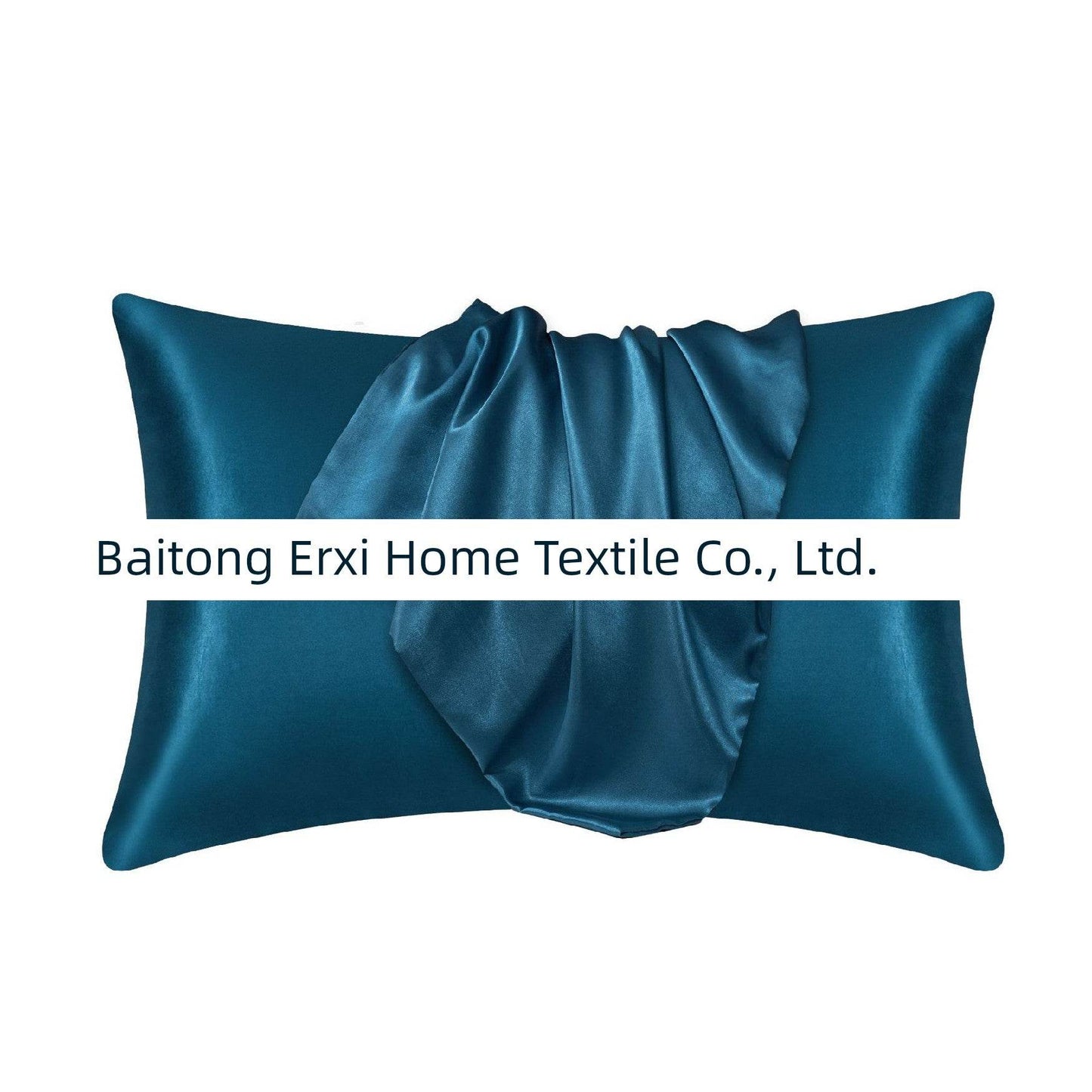 Cross-Border Foreign Trade Pure Color Silk Pillowcase Set