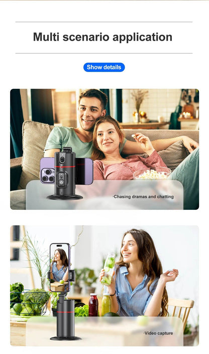 Selfieshow P02 Gimbal 360 Rotation AI Tracking Stabilizer