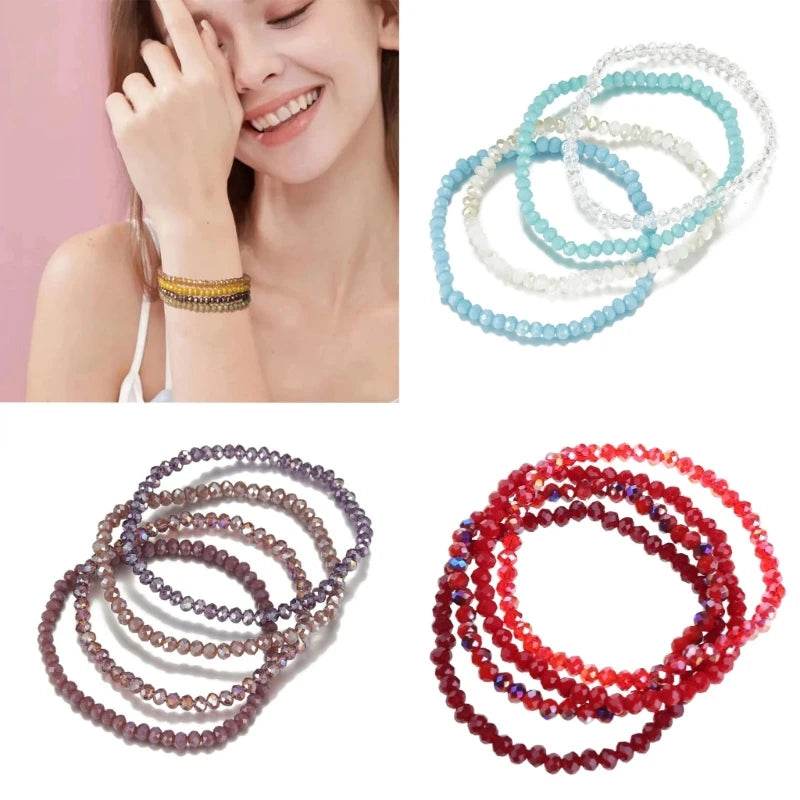 Vibranting Beaded Bracelet Set for Trendy Women Fashion