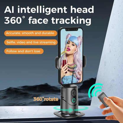 Auto Face Tracking Tripod with Gesture Control for Tiktok