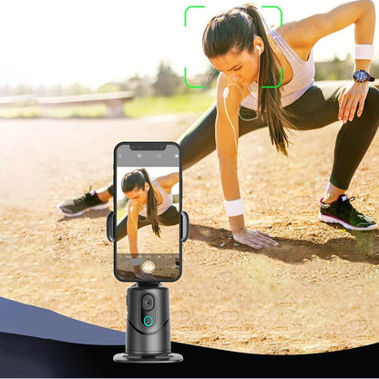 Auto Face Tracking Tripod 360° Rotation for Tiktok Videos
