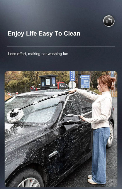2022 New 15 Degree Bend Car Cleaning Brush with Telescoping Handle