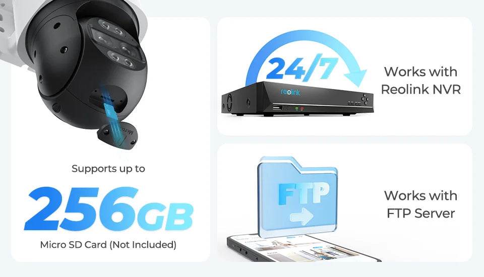 4K Dual Lens PTZ Security Camera with Auto Tracking