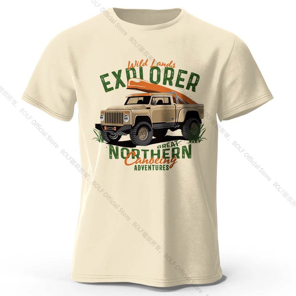 Military Off-Road Unisex WWII Jeep Graphic T-Shirt 100% Cotton