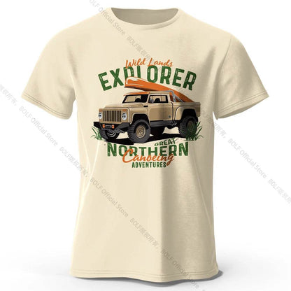 Military Off-Road Unisex WWII Jeep Graphic T-Shirt 100% Cotton