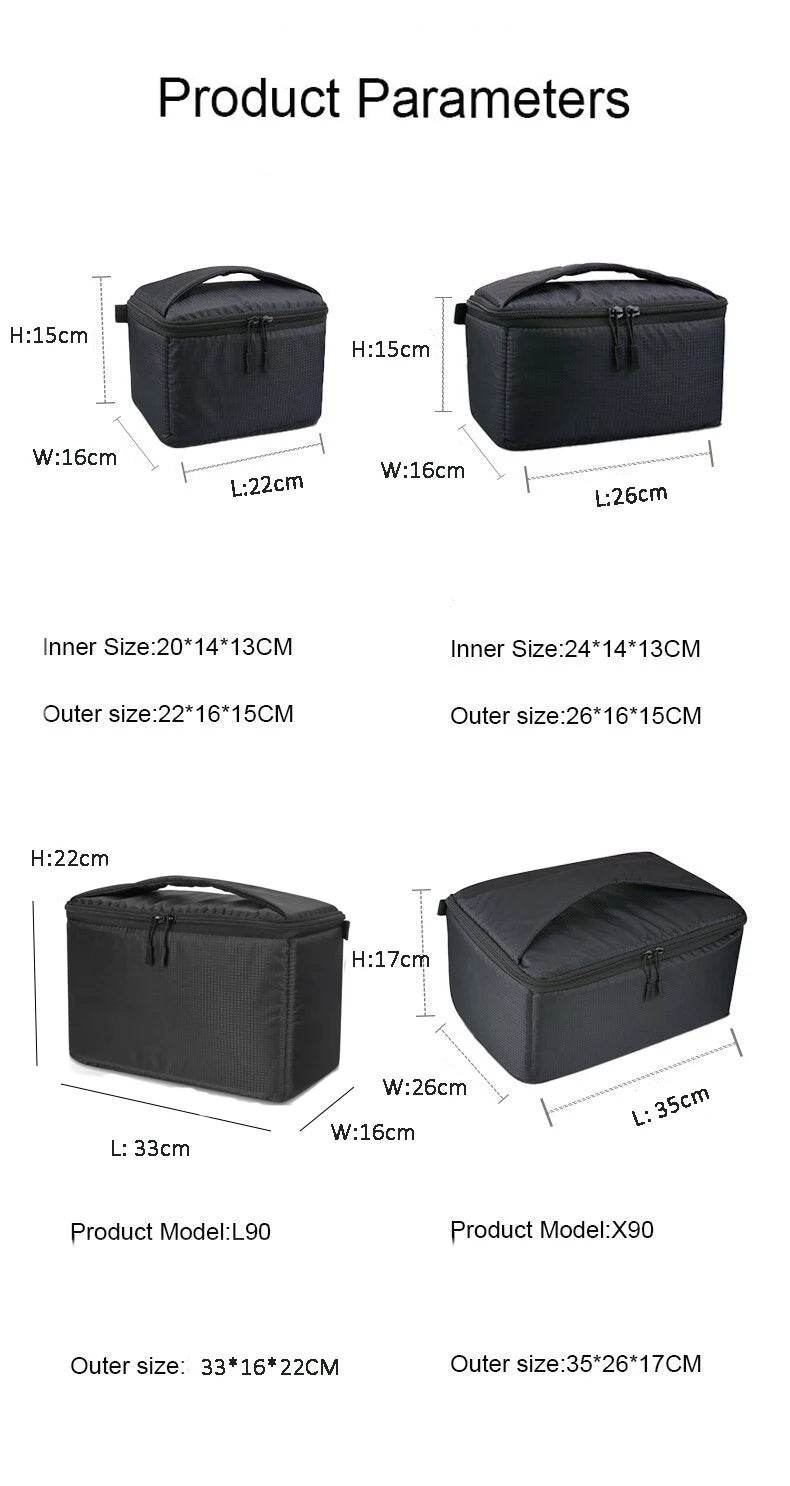 Shockproof DSLR Camera Bag with Waterproof Liner Protection