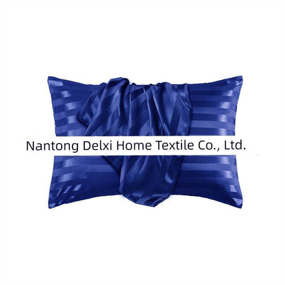Cross-Border Foreign Trade Pure Color Silk Pillowcase Set