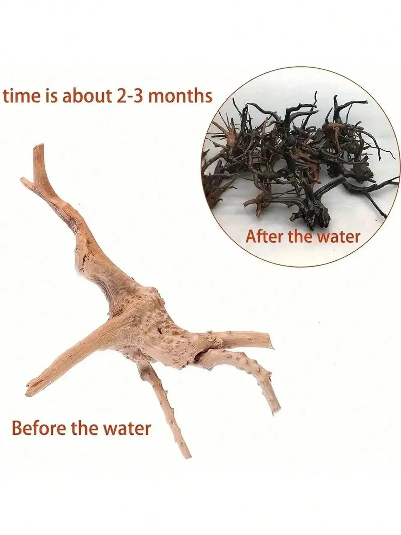 5-10CM Small Natural Tree Trunk Aquarium Decoration Ornament