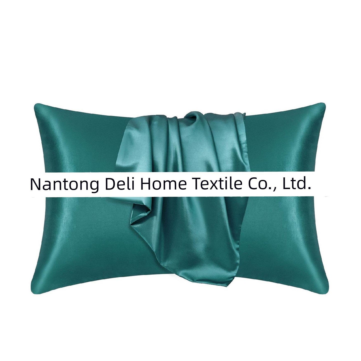 Cross-Border Foreign Trade Pure Color Silk Pillowcase Set