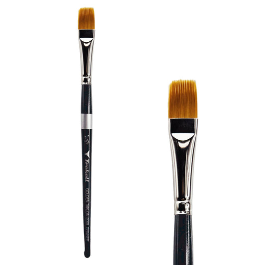 Trekell Golden Taklon Short Handle Artist Brush - Size 1/2" Grainer