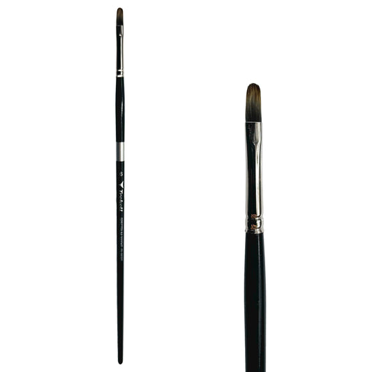 Trekell Spectrum Long Handle Artist Brush - Size #6 Filbert