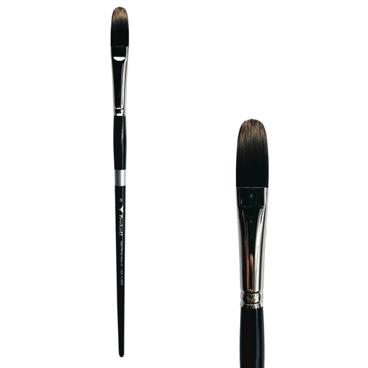 Trekell Spectrum Long Handle Artist Brush - Size #8 Long Filbert