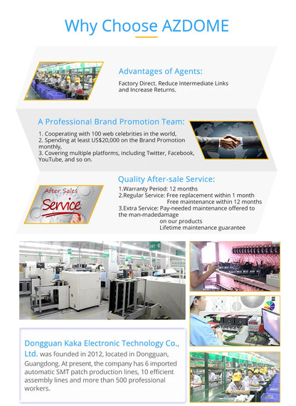 AZDOME PG17 12" WiFi Mirror Dash Cam 4K Dual Camera