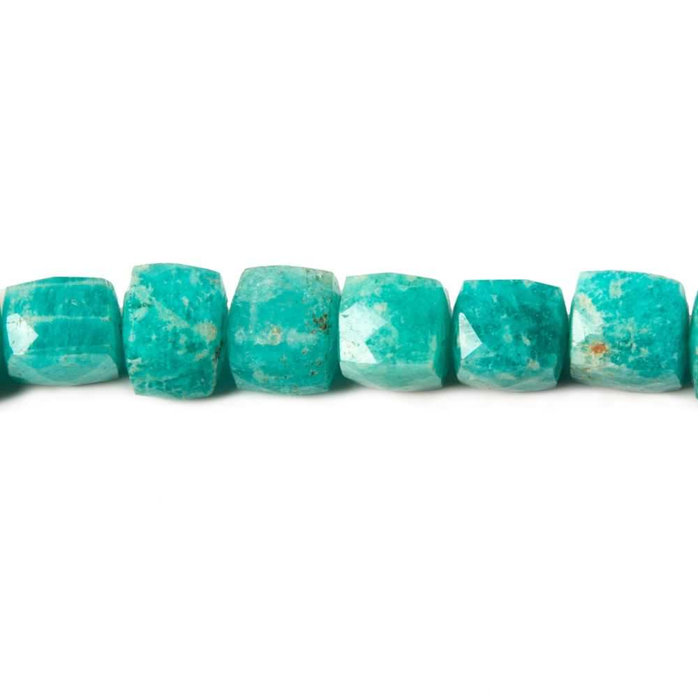Amazonite Faceted Cube Beads