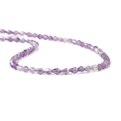 3-5mm Amethyst  Straight Drilled Faceted Tear Drops 13 inch 70 beads