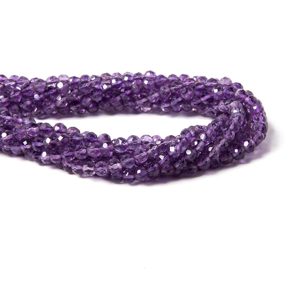 Amethyst Faceted Round 3.5-4mm 14 inch 97 beads