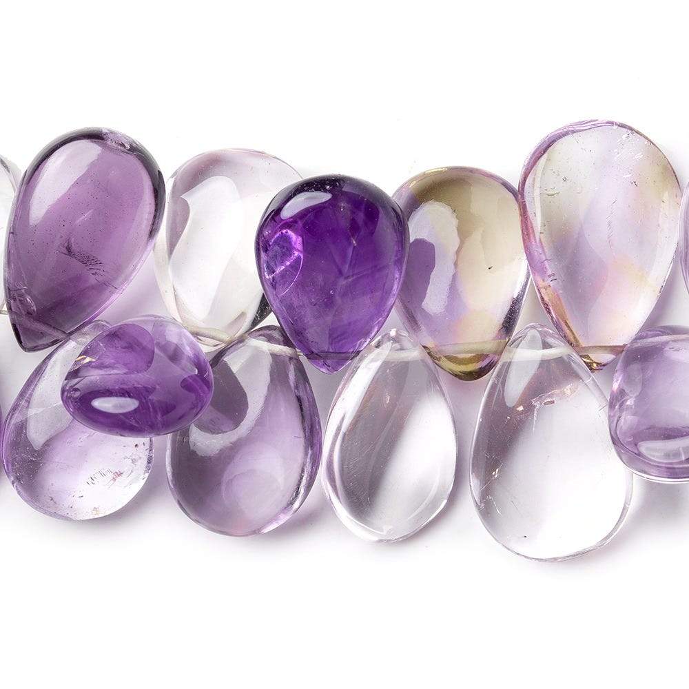 15x10-20x15mm Ametrine Plain Pear Beads 8 inch 40 pieces