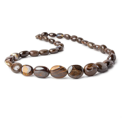 Australian Boulder Opal plain nuggets 18 inch 35 beads 9x7x5-17x14x7mm A