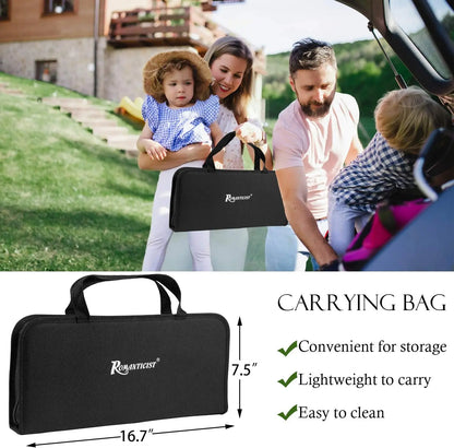 26Pcs Grilling Accessories Kit for Men Women, Stainless Steel Heavy Duty BBQ Tools with Glove and Corkscrew, Grill Utensils Set