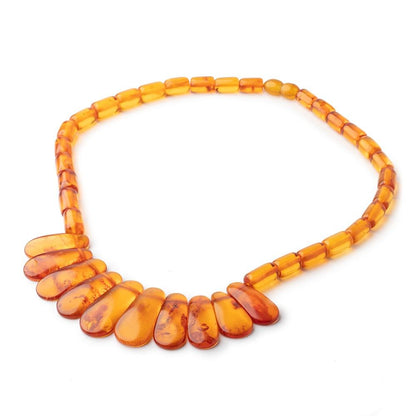Baltic Amber Necklace 16 inch 42 pieces