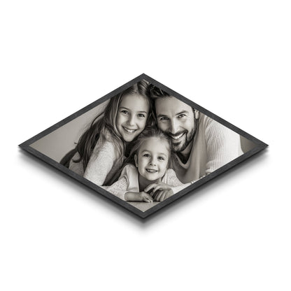 Custom Diamond Shaped Canvas Photo Print - Landscape