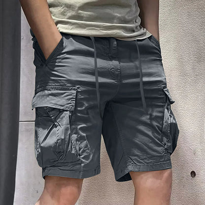 2024 Summer Cargo Short Men Fashion Casual Shorts Mens Cargo Pocket Pants Cotton Male Tactical Shorts No Belt plus Size