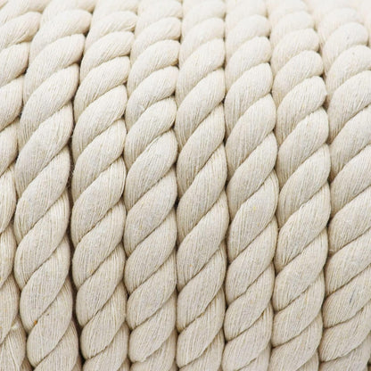 1OO% Natural Cotton Rope 1/2 Inch X 198 Feet Strong Soft Cotton Cord for DIY Crafts Gardening Hammock Home Decorating, Macrame,Projects Pet Toys,White Rope