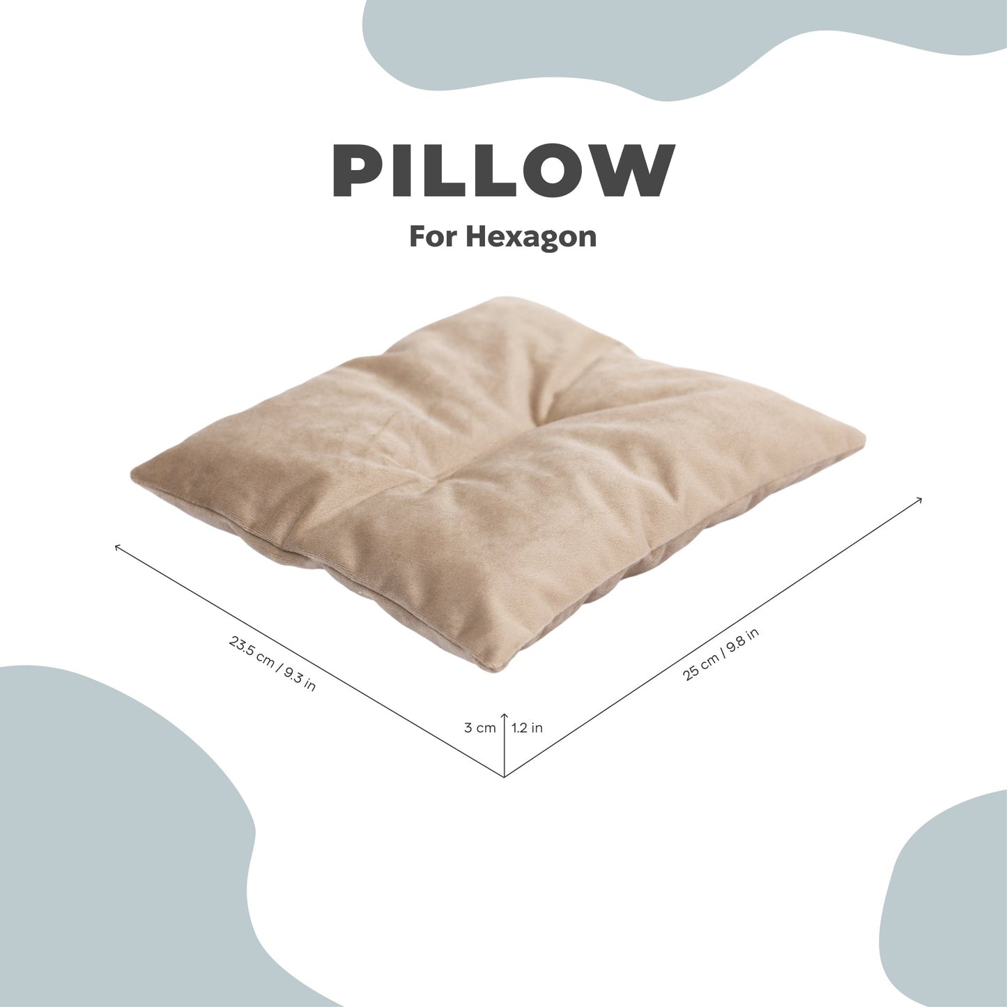 Cat Cushion Pillow - Brown