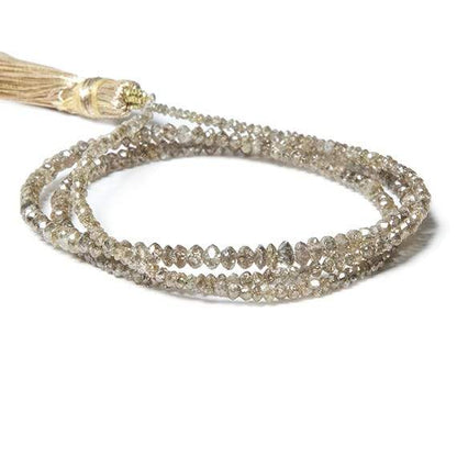 Champagne Diamond Beads Faceted Rondelle