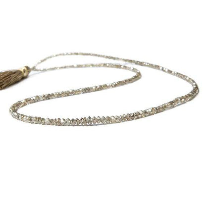 Champagne Diamond Beads Faceted Rondelle