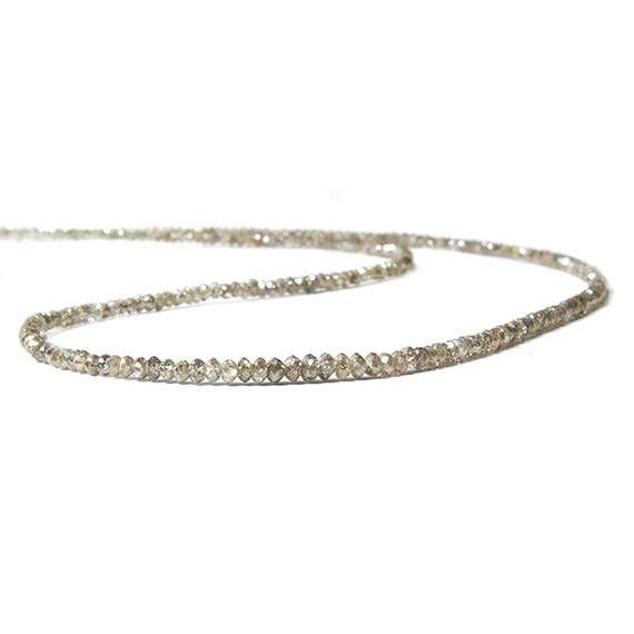 Champagne Diamond Beads Faceted Rondelle