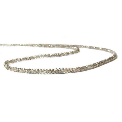 Champagne Diamond Beads Faceted Rondelle