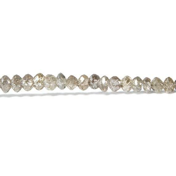 Champagne Diamond Beads Faceted Rondelle