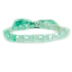 Chrysoprase Beads Faceted Rectangle